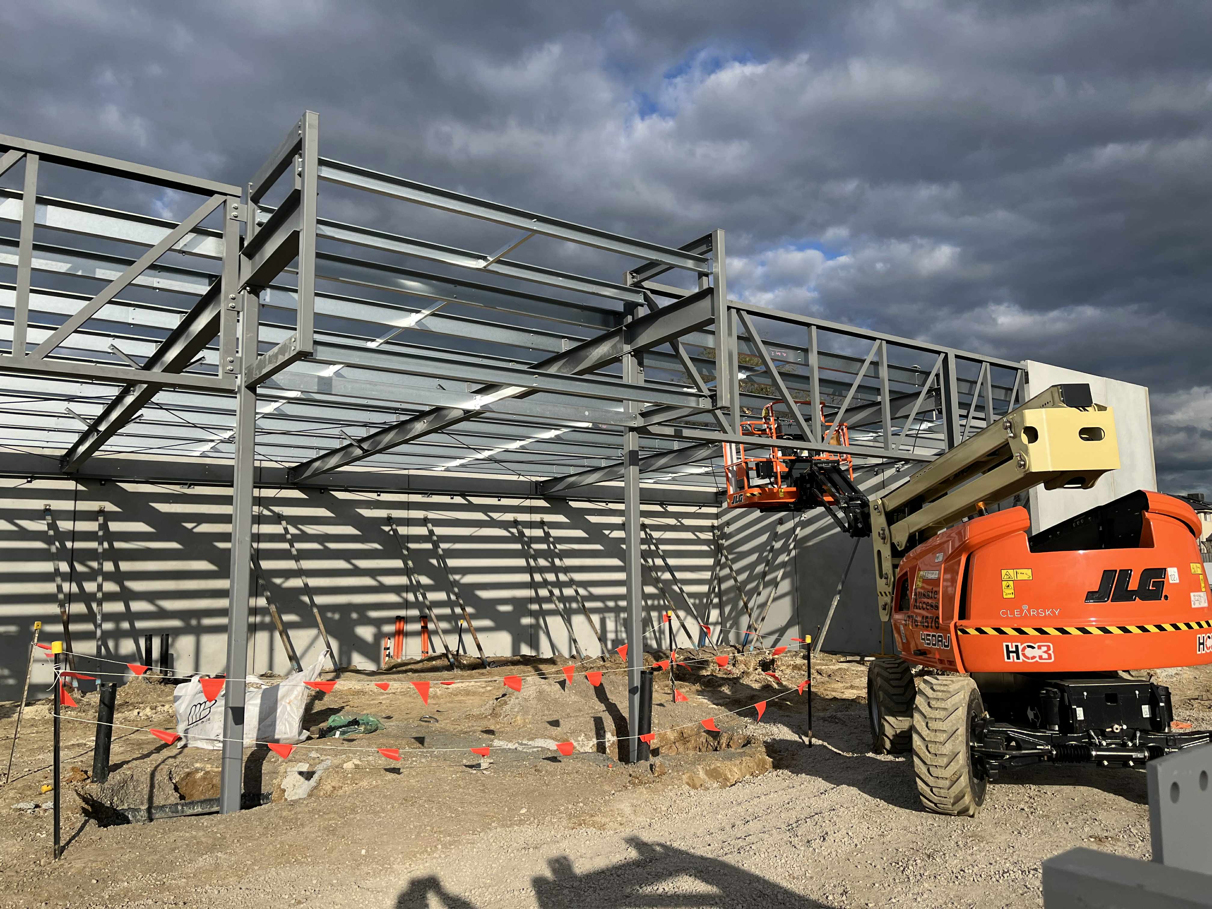Structural steel installation
