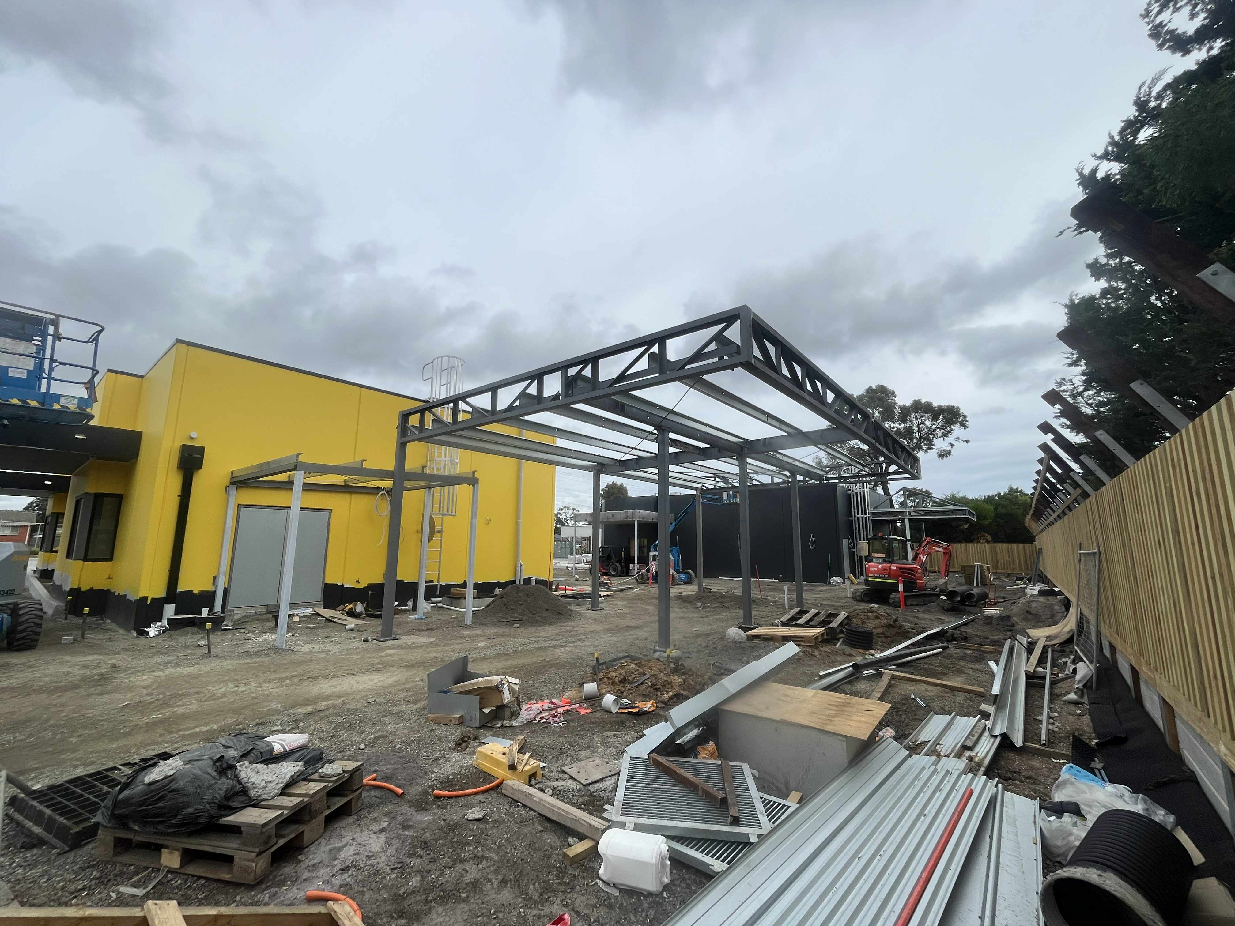 Structural steel installation